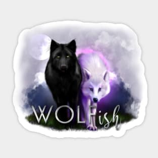 Hunter & Sierra Wolves Sticker